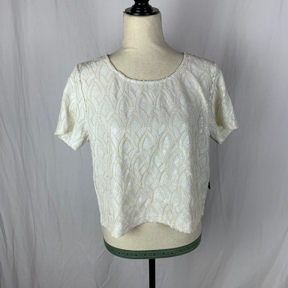 JOA sequin croptop